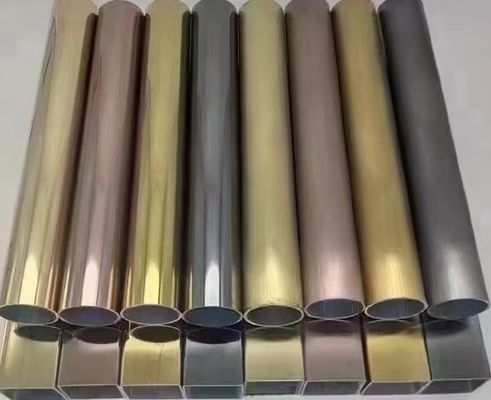 เครื่องเคลือบทองเหล็กไร้สแตนเลส PVD อัตโนมัติ เครื่องเคลือบ PVD วัคิวัมมือสอง