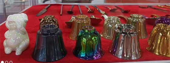 เครื่องเคลือบแหวนไทเทเนียมไนไตรด์ PVD สำหรับเครื่องประดับ เครื่องเคลือบสุญญากาศพลาสม่า PVD สีทองสำหรับแหวน