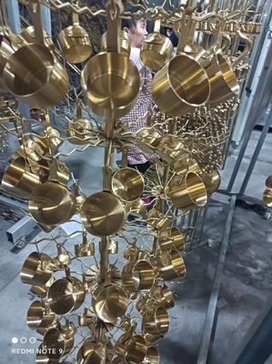 เครื่องครัวจากสแตนเลสคุณภาพสูง ทิตานีมทอง PVD คาโทดอาร์ค