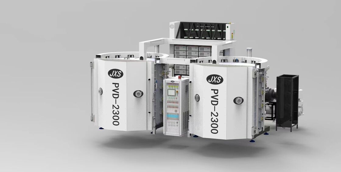 เครื่องเคลือบ PVD ป้องกันรอยขีดข่วน ประสิทธิภาพการผลิตสูง และระบบควบคุมอัตโนมัติเต็มรูปแบบสำหรับเครื่องประดับ