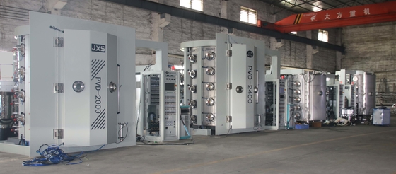 เครื่องเคลือบ PVD ทองไทเทเนียม Multi Arc / อุปกรณ์เคลือบ PVD ทองเหลืองไร้ขัดกรองสําหรับเซรามิก