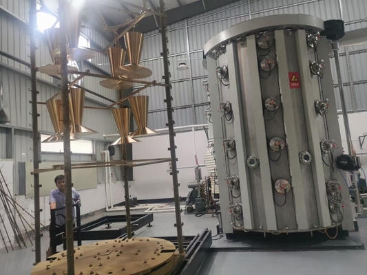 ประสิทธิภาพสูง การผลิตขนาดใหญ่ สแตนเลส วัคูม PVD Multi Arc Gold Coating Machine