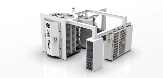 เครื่องเคลือบระบายความร้อน PVD พร้อมเคลือบกันความกังวล ความทนทานการสกัดสูงและระบบควบคุมอัตโนมัติเต็มสําหรับส่วนล็อค