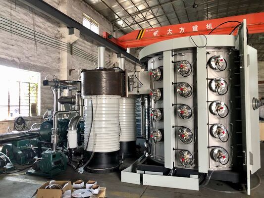 เครื่องเคลือบสุญญากาศ PVD ทนทานต่อการขีดข่วน ป้องกันสนิม สำหรับโครงโลหะเฟอร์นิเจอร์