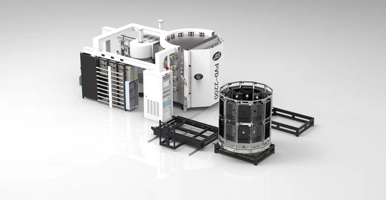 65KW นาฬิกาโทรศัพท์มือถือกระจกเคลือบอุปกรณ์เครื่องเคลือบ PVD