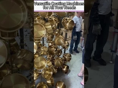 ความเร็วในการฝากสูง เครื่องเคลือบกระจกกระจกกระจกคริสตัล เครื่องเคลือบ PVD วัคูม สําหรับสีทอง